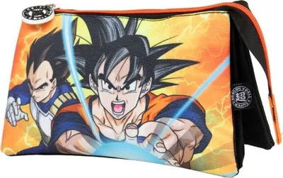 Produktbild von Dragon Ball Federmäppchen mit 3 Reißverschlüssen für die Schule