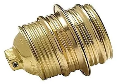 E14 Metallfassung mit Gewinde, für Innen & Außen