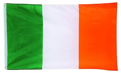 Irland Flagge 150x90 cm, Polyester mit Metallösen