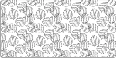 Produktbild von Schreibtischmatte Tischunterlage 120x60 cm Mauspad - Blätter Muster