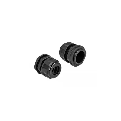 Image de DELOCK Kabelverschraubung PG21 Flachkabel schwarz 6,2x11,5mm