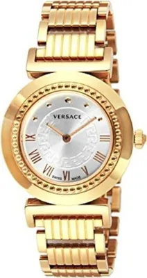 Zdjęcie produktu dla Versace P5Q80D001S080 Vanity Lady białe różowe złoto bransoletka ze stali nierdzewnej damska NOWOŚĆ