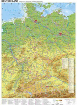 Image de Stiefel Carte Allemagne Pistes cyclables (68x98)