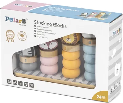 Produktbild von Stapelspiel Polartiere zählenB
