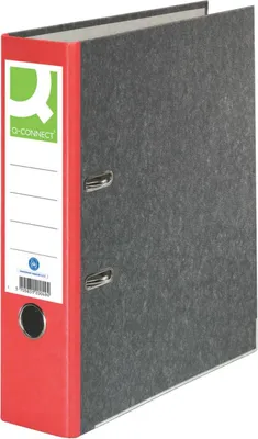 Produktbild von Q-Connect Wolkenmarmor-Ordner - A4, 80 mm, rot