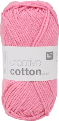 Produktbild von Rico Design Creative Baumwolle aran, Aran, Leicht, Pink, Baumwolle, 85 m, 60 °C