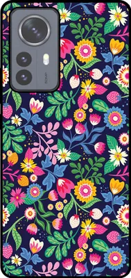 Produktbild von Smartphonica Handytasche Passend für Xiaomi 12 Pro mit Blumendruck - TPU zurück Abdeckung Fall Blumendesign