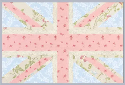 Image de Union Jack - Affiche - Rose + cadre interchangeable, Shinsuke® Maxi en plastique argenté, vitre en acrylique