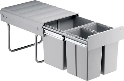 Produktbild von Wesco Einbau-Abfallsammler TRIO-MASTER 40DT 16 Liter + 2x8 Liter