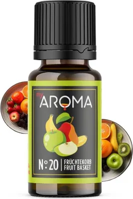 Produktbild von myAROMA Flavour Drops Früchtekorb 10ml - Zuckerfrei, Kalorienfrei & Vegan, Natürliches Aroma für Backen und Mehr, Nr. 20