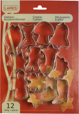 Produktbild von LARES Ausstecher 12er Set gemischte Motive - verschiedene Formen und Größen - 1012