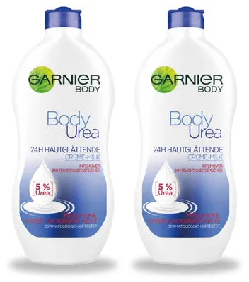 Obrázek produktu pro 2 x Garnier Body Urea, hydratační tělové mléko s ureou a bambuckým máslem, 400 ml - výhodná balení - 2 kusy