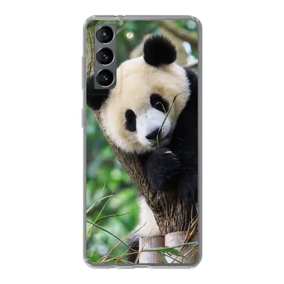 Produktbild von MuchoWow® Handyhülle Schutzhülle Hülle für Samsung Galaxy S21 Panda - Tiere - Dschungel - Natur Silikon Softcase Handy Hülle - Softcase