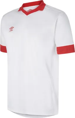 Immagine prodotto di Umbro - Maglia a manica corta "Tempest" da bambino UO259 (146-152) (Bianco/Cinnabar)