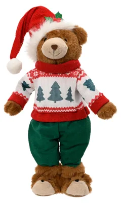Productafbeelding van Kerstdecoratie: Beerjongetje, 40 cm, Kaemingk