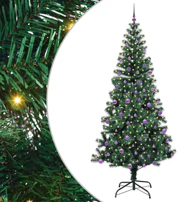Obrázek produktu pro vidaXL Umělý předsvětlený vánoční stromek zelený 240 cm