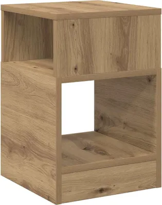 Zdjęcie produktu dla vidaXL Stolik boczny dębowy Artisan 30,5 x 30 x 45 cm materiał drewnopochodny