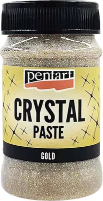 Produktbild von PENTART Crystal PASTE Kristallpaste Basteln Brokatgold100 ml