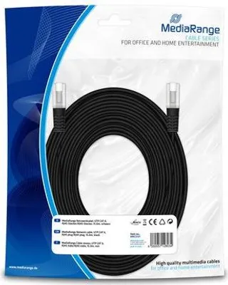 Obrázek produktu pro MediaRange Patchkabel RJ45 U/UTP C5e 15.0m (UTP) schwarz