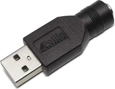 Immagine prodotto di Adattatore per spina cava, accoppiamento cavo 5,5/2,1 con spina USB-A
