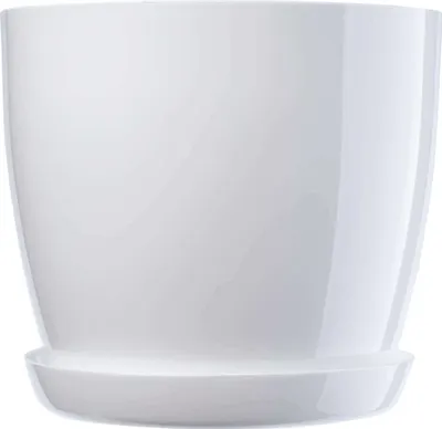 Obrázek produktu pro Květináč KADAX "Turi", květináč s podšálkem, 18 cm, bílý