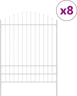 Immagine prodotto di vidaXL Recinzione per giardino WOERDEN, 8 pezzi, 170 x 225 cm, bianca