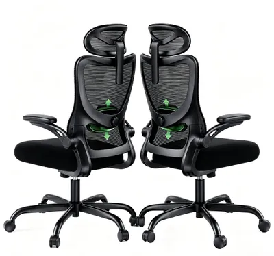 Image de Siège de bureau Marsail ergonomique : chaise de bureau ergonomique avec réglage 2D