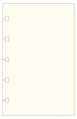 Obrázok produktu pre Blokček do zápisníkov Filofax 122020, formát A5, pastelové farby, bez potlače