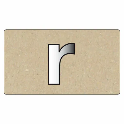 Immagine prodotto di Specchio ornamenti lettera minuscola R