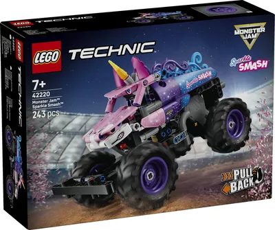 Produktbild von LEGO® Technic Monster Jam™ Sparkle Smash™ mit Rückziehmotor (42220); Einhorn-Monstertruck; Bauspielzeug für Mädchen und Jungen ab 7 Jahren; Geschenk für Monstertruck-Fans
