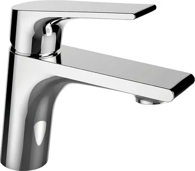 Immagine prodotto di Miscelatore verticale design per lavabo con tappo click-clack cromo