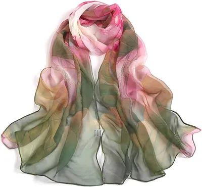 Produktbild von Acotavie Schals für Damen, leicht, bedruckt, Blumenmuster, Schal, modische Schals, Sonnenschutzschals