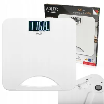 Produktbild von Elektronische Personenwaage mit Display und Tragegriff AD8193w
