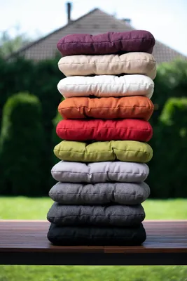 Produktbild von Sunnypillow 4er Set Stuhlkissen 40x40 cm Bequeme 8cm Polsterauflage Auflage für Stühle / Bänke in Haus und Garten Sitzkissen Sitzauflage Gartenkissen viele Farben zur Auswahl Ecru