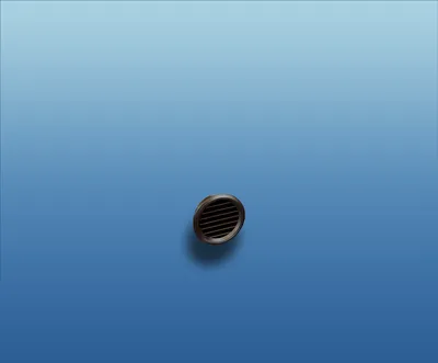 Produktbild von Lüftungsgitter rund mit Flansch : Ø 47 braun System: Ø 47 Farbe: braun
