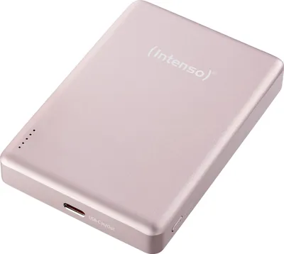 Obrázok produktu pre Intenso MW10000 Magnetická powerbanka 10 000 mAh – kompatibilná s MagSafe, bezdrôtové nabíjanie 15 W, USB-C PD 20 W, pre iPhone a Android – testované v Nemecku – ružová, 10 000 mAh, lítium-polymérová (LiPo), Power Delivery, Programable Power Supply (PPS), bezdrôtové