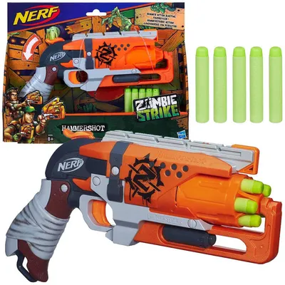 Obrázek produktu pro Nerf Zombie Strike Hammer Pistol + 5 nábojů Za4579