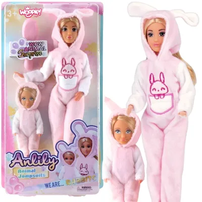 Immagine prodotto di WOOPIE ROYAL. Set di 2 tutine rosa con coniglietti.
