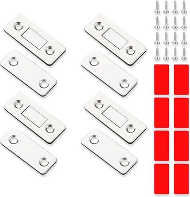 Produktbild von Magnetische Türschnapper Sets, ultradünne, für Schränke und Schiebetüren