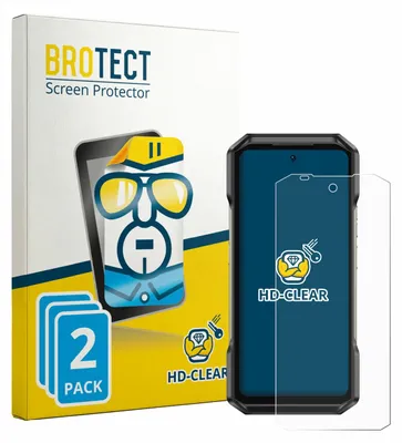 Produktbild von 2x Für Ulefone Armor 27T Pro Plus Schutzfolie BROTECT Displayschutz Display Schutz Folie Klar Transparent