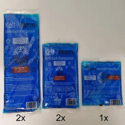 Produktbild von Kalt-/ Warmkompressen - 12 x 20 cm + 12 x 29 cm - 13 x 14 - Gelkompressen