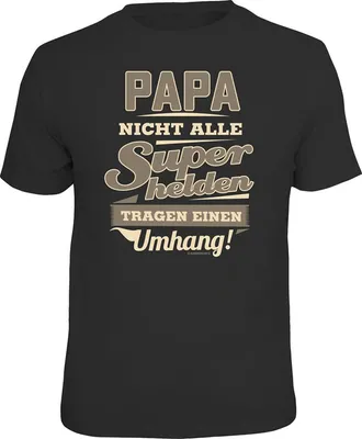 Produktbild von T-Shirt für Papa mit Superheld Motiv, Größe L, 100% Baumwolle,  100