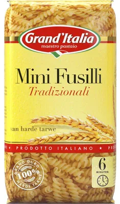 Produktbild von Grand'Italia Mini Fusilli Tradizionali 350g – Italienische Hartweizen-Pasta