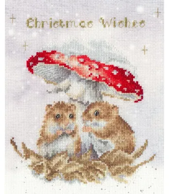 Zdjęcie produktu dla Zestaw do haftu krzyżykowego Bothy Threads „Gospoda Grzybowa”, schemat do haftu, XHD152, 18 x 22 cm