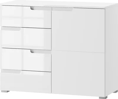 Produktbild von Furniture24 Kommode Selene 05 Schubladenschrank 100 cm breit Schrank 1 Tür 4 Schublade Wohnzimmerschrank