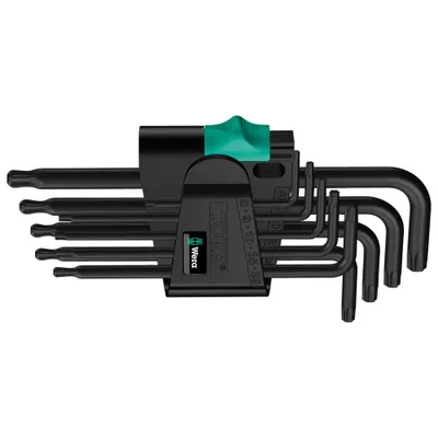 Produktbild von Wera 967/9 TX 1 Winkelschlüssel- satz, BlackLaser