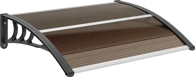 Produktbild von Vordach Haustürvordach 120 x 75 cm Pultvordach Überdachung Polycarbonat