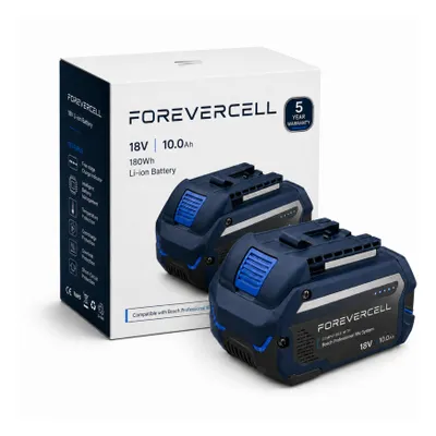 Immagine prodotto di Batteria Forevercell ProCore da 10,0 Ah, 18V, compatibile con il sistema Bosch Professional 18V