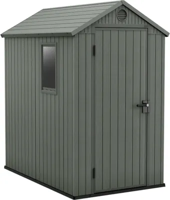Produktbild von Keter 256872, Metallschuppen, Einzelbild, Giebeldach, Grün, Metall, Grün
