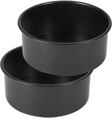Produktbild von Famanu Runde Backform 15 cm - 2 Stück Backformset mit Antihaftbeschichtung